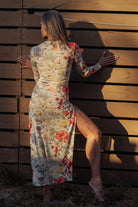 Kilo Brava Mesh Maxi Dress - Honeybee Floral Bra Fittings by Court S HONEYBEE FLORAL