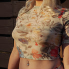 Kilo Brava Mesh Baby Tee - Honeybee Floral Kilo Brava