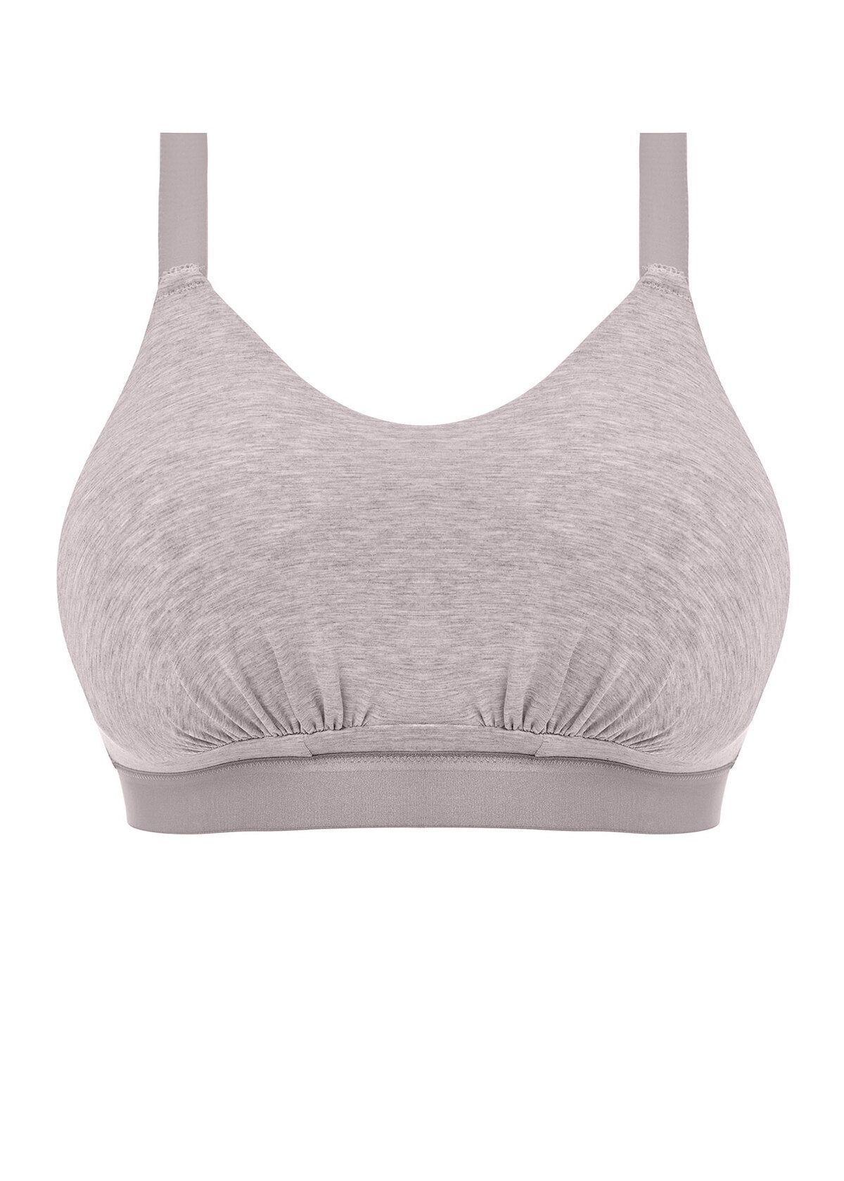 Elomi Downtime Bralette Bra Fittings by Court 32K-L US / 32H-HH UK GREY MARL