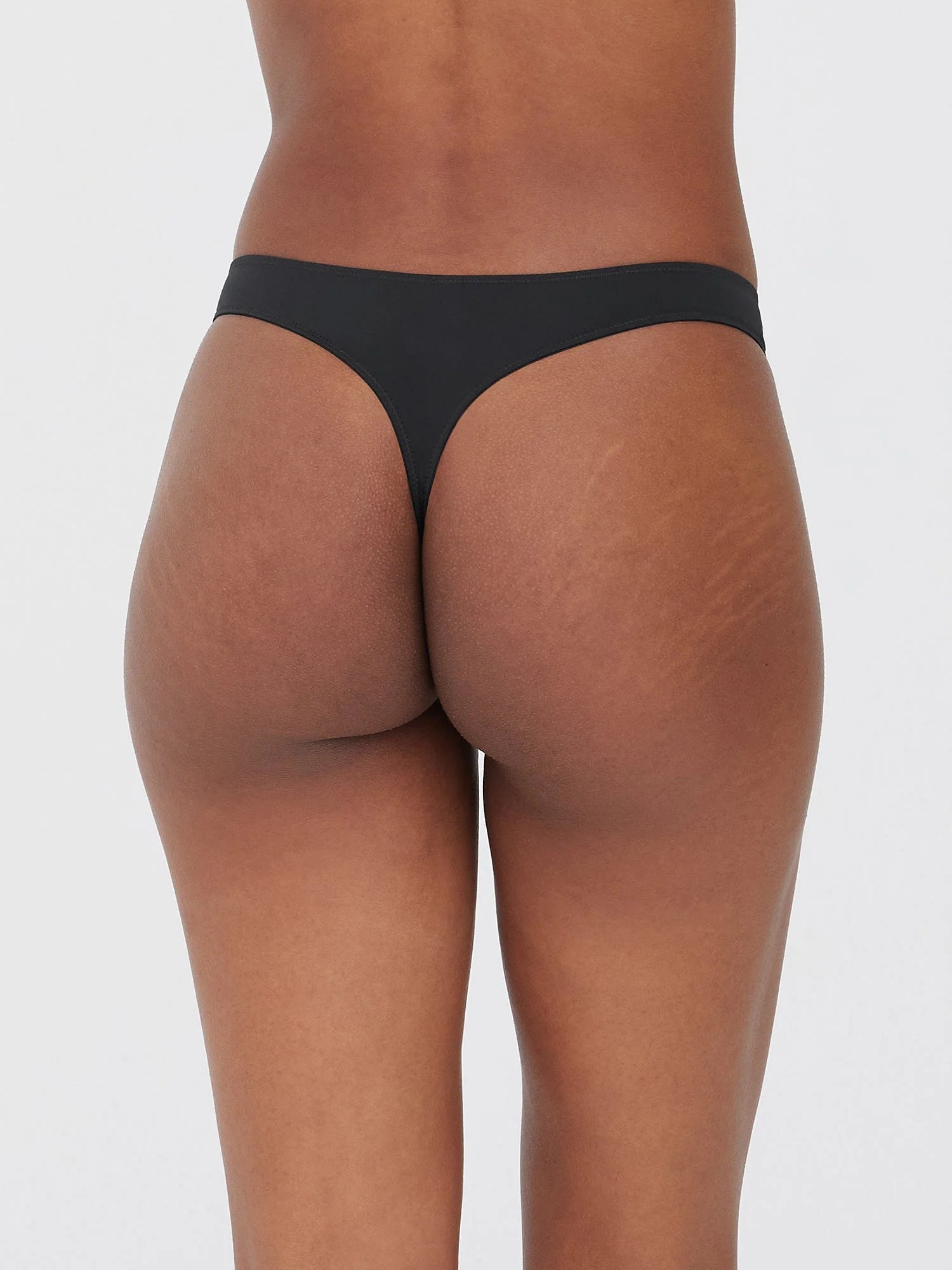 Skarlett Blue Entice Thong - Black/Nylon Bra Fittings by Court