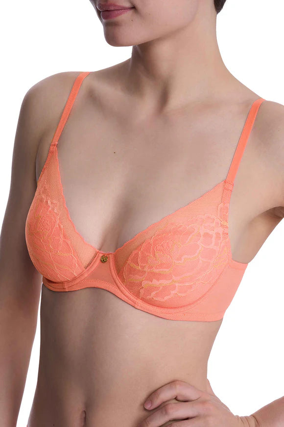 Natori Flora Fashion Color - Rosy Coral / Apricot Glow Molded Cup Bra Fittings by Court