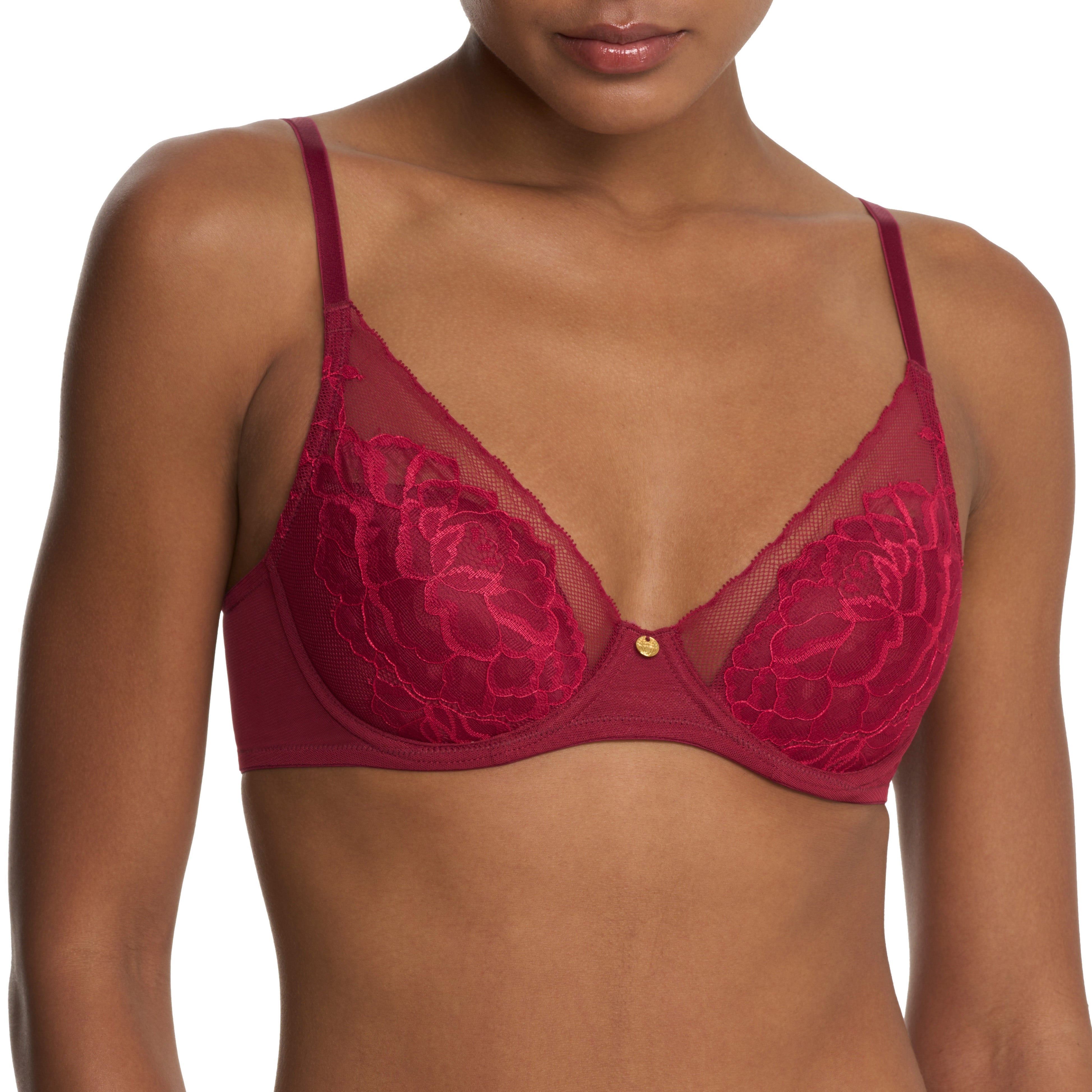 Natori Flora Fashion Color -Red/Bonfire Molded Cup Natori