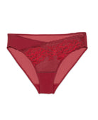 Natori Flora Bikini Brief -Red/Bonfire Bra Fittings by Court 6 US / 10 UK (S) RED/BONFIRE