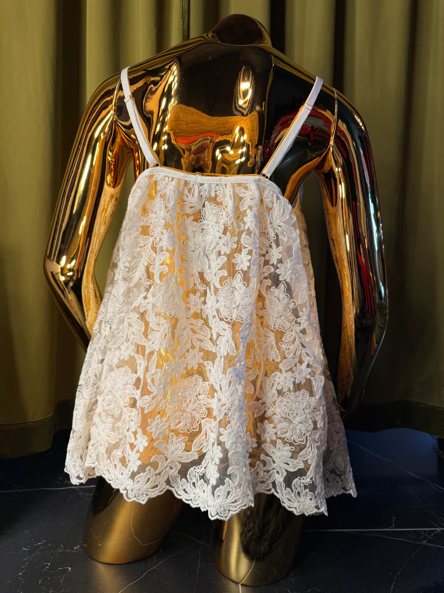 Kilo Brava Embroidered Mini Slip and G String Bra Fittings by Court