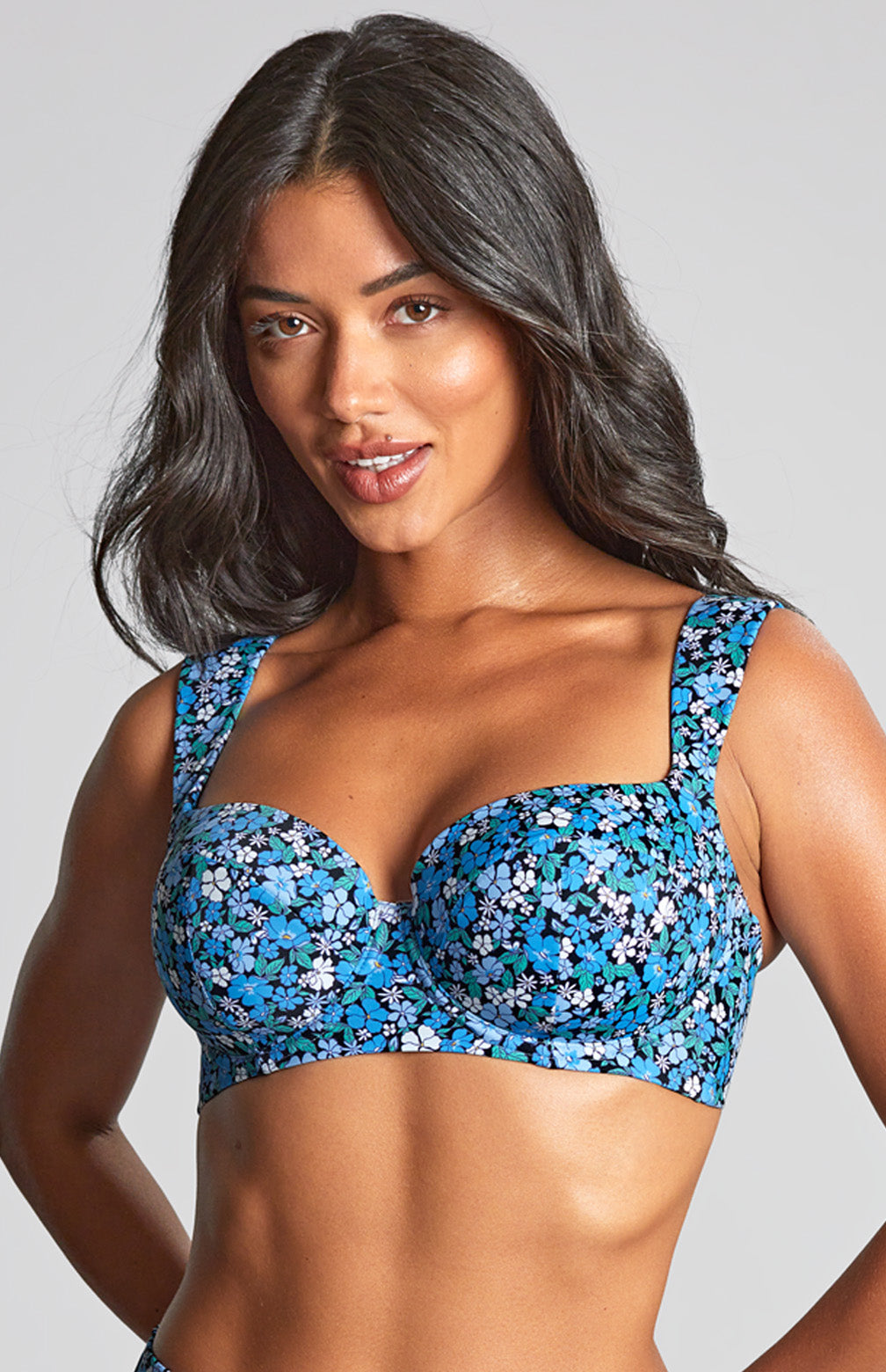 Panache Bette Balcony Bikini Top Posy Print *Final Sale Bikini Bra Fittings by Court