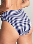 Panache Navy GIngham Midi Bikini Bottom Bra Fittings by Court