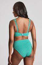 Panache Green GIngham Midi Bikini Bottom Bra Fittings by Court