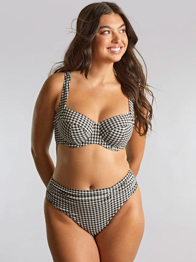 Panache Black Gingham Midi Bikini Bottom Bra Fittings by Court