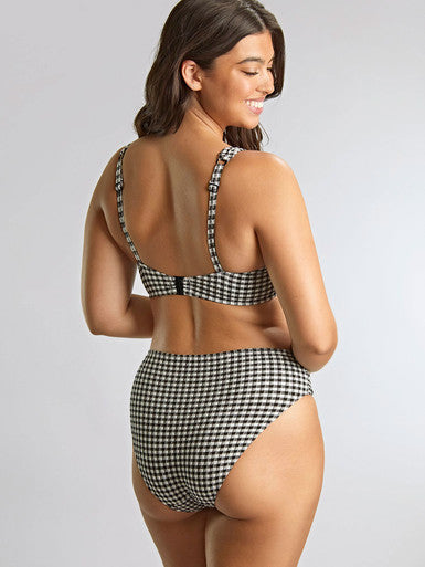 Panache Black Gingham Midi Bikini Bottom Bra Fittings by Court