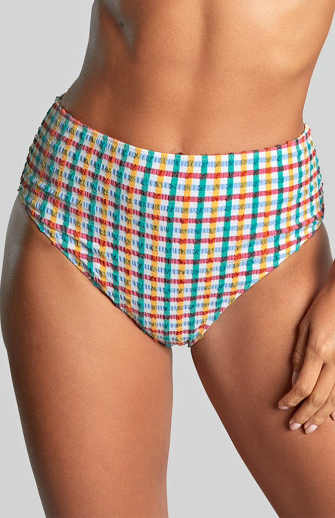 Panache High Waist Swim Bottom- Seersucker Print *Final Sale Bra Fittings by Court