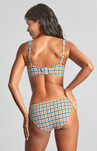 Panache Gina Square Neck Crop Bikini- Seersucker Print Bikini Bra Fittings by Court