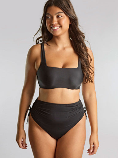 Panache Midi Gathered Swim Bottom- Signature Black Bra Fittings by Court