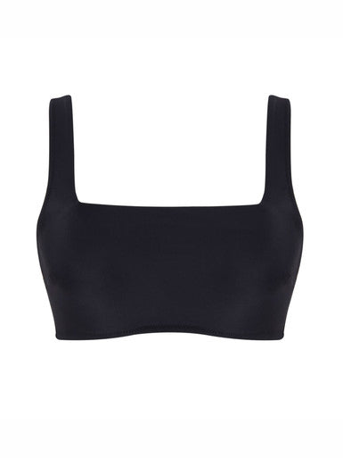 Panache Gina Square Neck Crop Bikini- Signature Black Bikini Bra Fittings by Court 30DD SIGNATURE BLACK