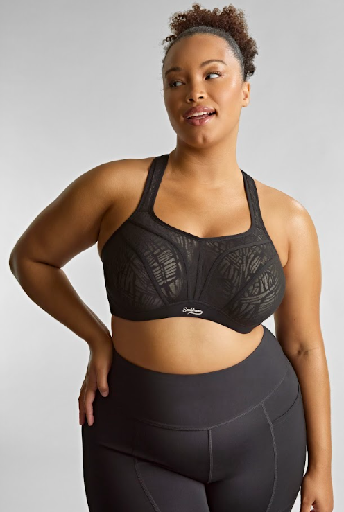Sculptresse by Panache Activate Sports Bra - BLACK/CHALK Bra Fittings by Court 34I US / 34G UK