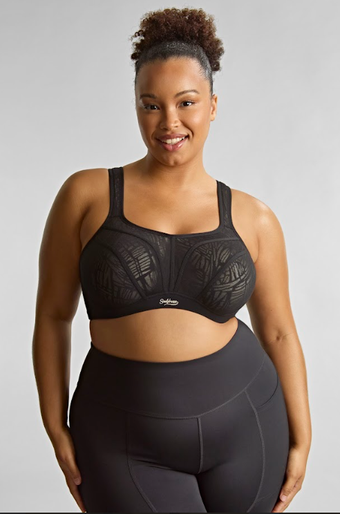 Sculptresse by Panache Activate Sports Bra - BLACK/CHALK Bra Fittings by Court