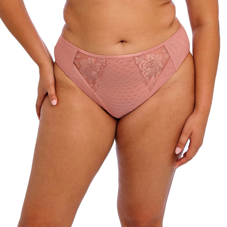Elomi Teagan High Leg Brief- Ash Rose Bra Fittings by Court