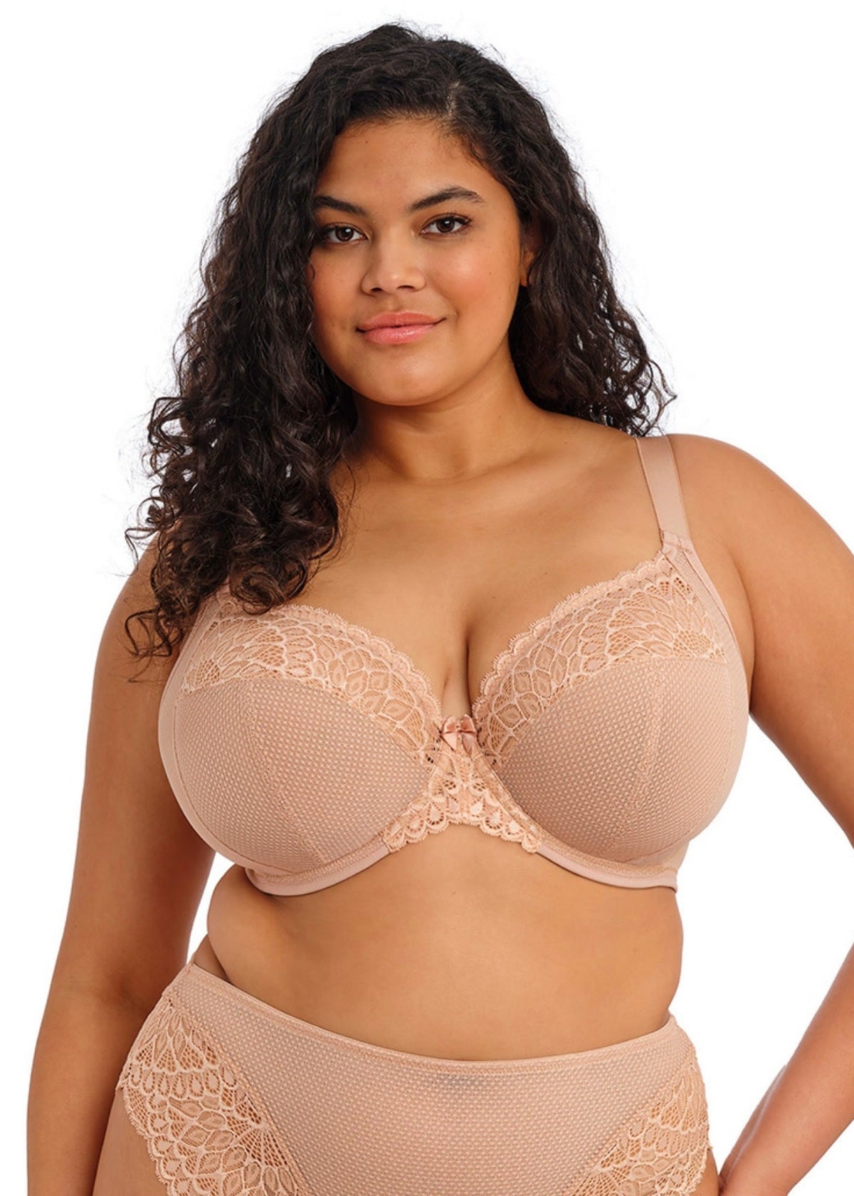 Elomi Tiernie UW Plunge Bra Elomi 32J US / 32GG UK SAHARA