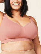 Sugar Candy Basic Bralette Bra Fittings by Court XS (30DDD-J US / 30E-GG UK) ROSEWOOD