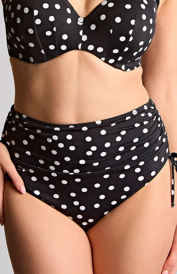 Panache Midi Adjustable Bikini Bottom - Polka Dot Print Bra Fittings by Court