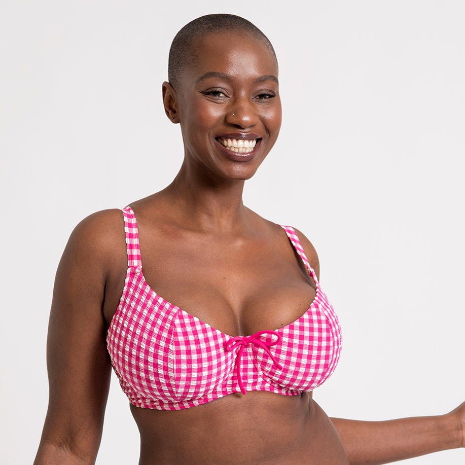 Curvy Kate Holiday Check Bikini Top *Final Sale Bikini Bra Fittings by Court