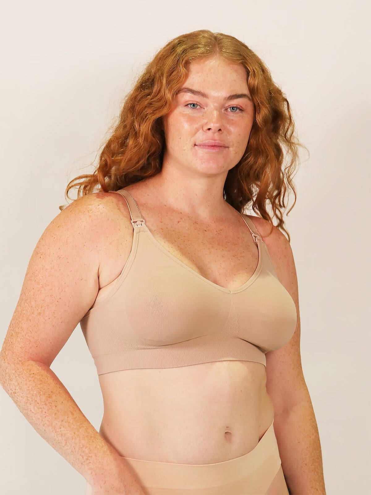 Cake Maternity Tiramisu Wireless Nursing Bra Bosom Besties S (32C-G US / 32C-F UK) BEIGE