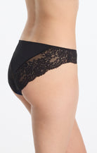 Skarlett Blue Captivate Satin and Lace Bikini Brief - Midnight / Black Bra Fittings by Court