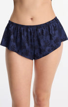 Skarlett Blue Captivate Satin Flutter Short Bra Fittings by Court 6 US / 10 UK (S) MIDNIGHT / BLACK