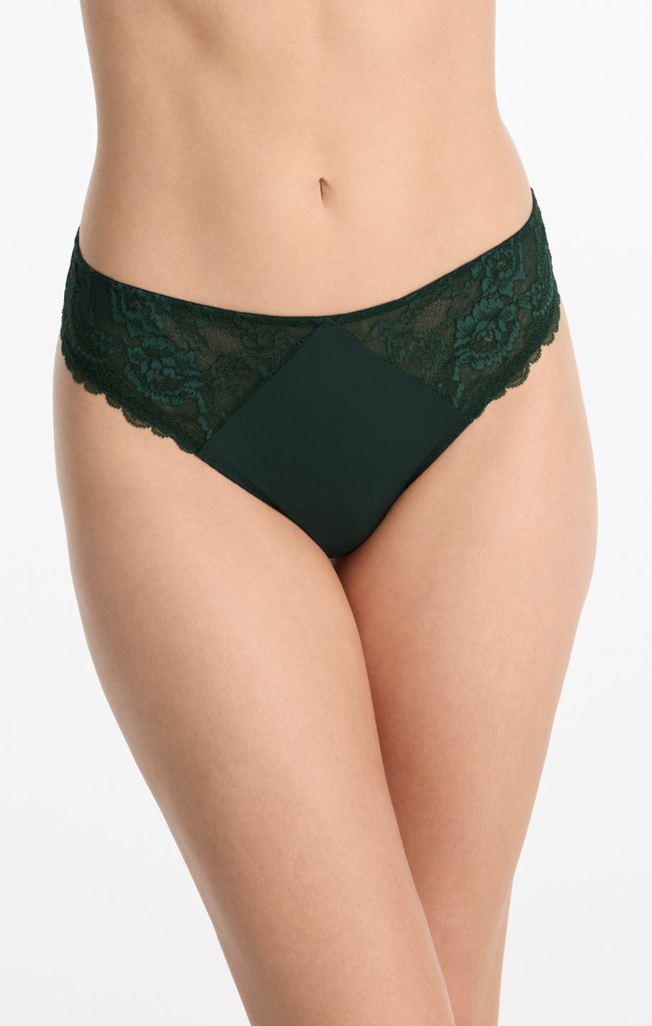 Skarlett Blue Minx Fashion Color Thong - Spruce Bra Fittings by Court 6 US / 10 UK (S) SPRUCE