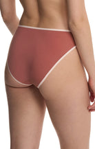 Natori Bliss Bare Cotton High Cut Brief- Nostalgia Rose / Peach Whip Bra Fittings by Court