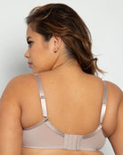 Curvy Couture Sheer Mesh T-Shirt Bra Molded Cup Bra Fittings by Court