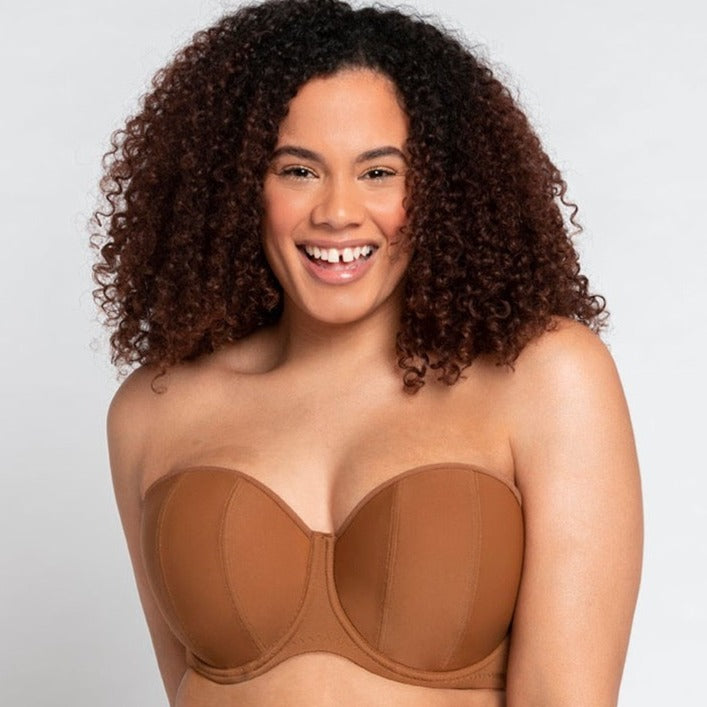 Kate Strapless Lace Net Tube Non Padded Bra- Free Size – Kunchals