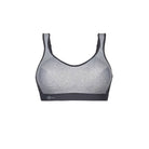 Anita Maximum Extreme Control Sports Bra Wireless Sports Bra Fittings by Court 30G US / 30F UK HEATHER GREY