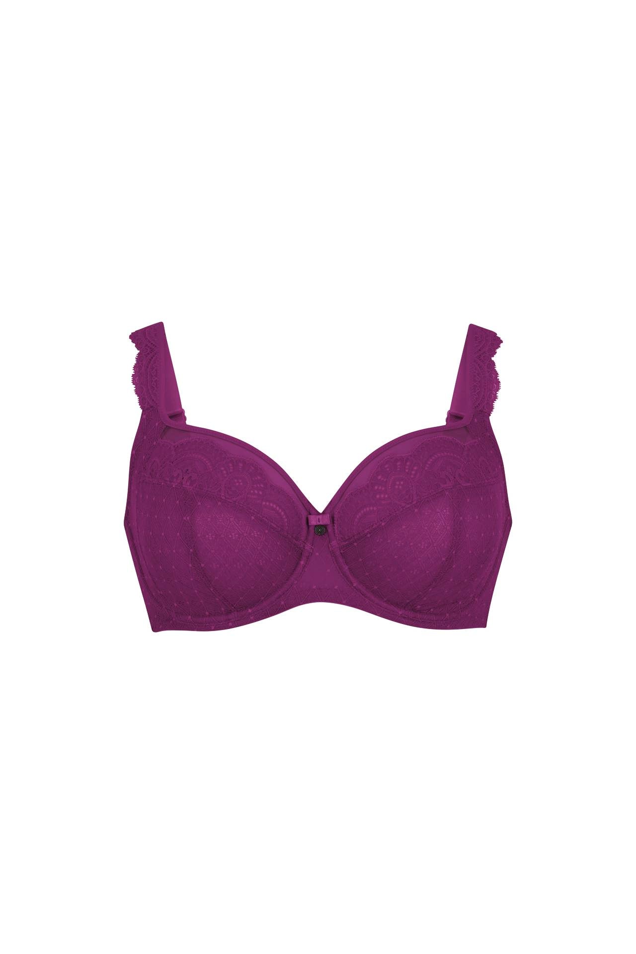 Anita Selma Underwire Bra *Final Sale* Cut & Sewn Bra Fittings by Court 32DDD (F) US / 32E UK PURPLE WINE