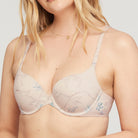 Montelle Pure *Final Sale* Molded Cup Bra Fittings by Court 32C FLORAL TEA